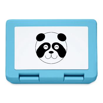 Panda Face 001 - Lunchbox - sapphire blue - Front