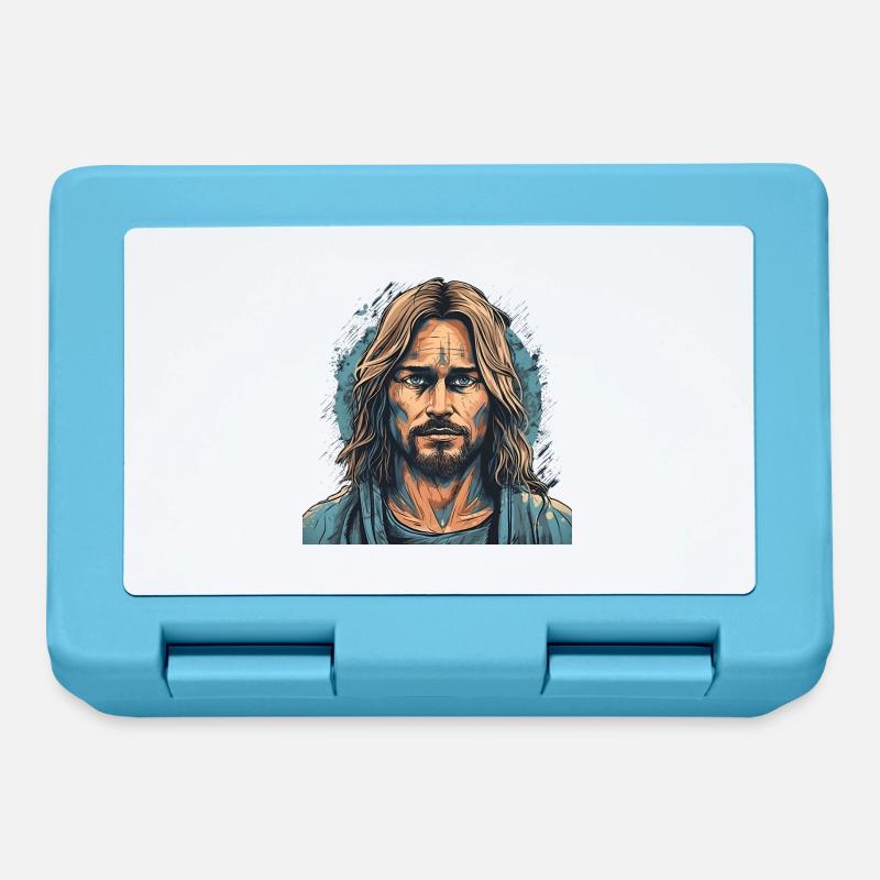 Jésus-Christ #03 - Boîte à goûter - bleu saphir