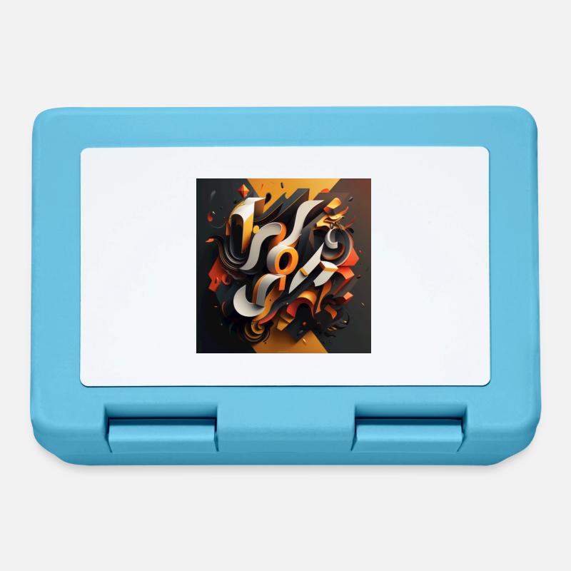 Graffiti - Boîte à goûter - bleu saphir