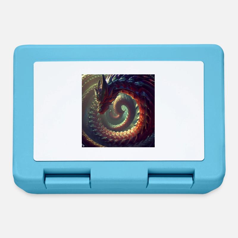 Le Dragon de l’Infini - Boîte à goûter - bleu saphir