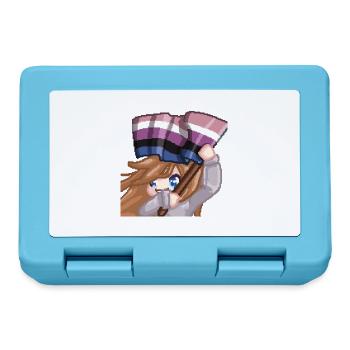 Pillowg1rl Emote mit Lesbianflagge - Brotdose - Saphirblau - Vorne