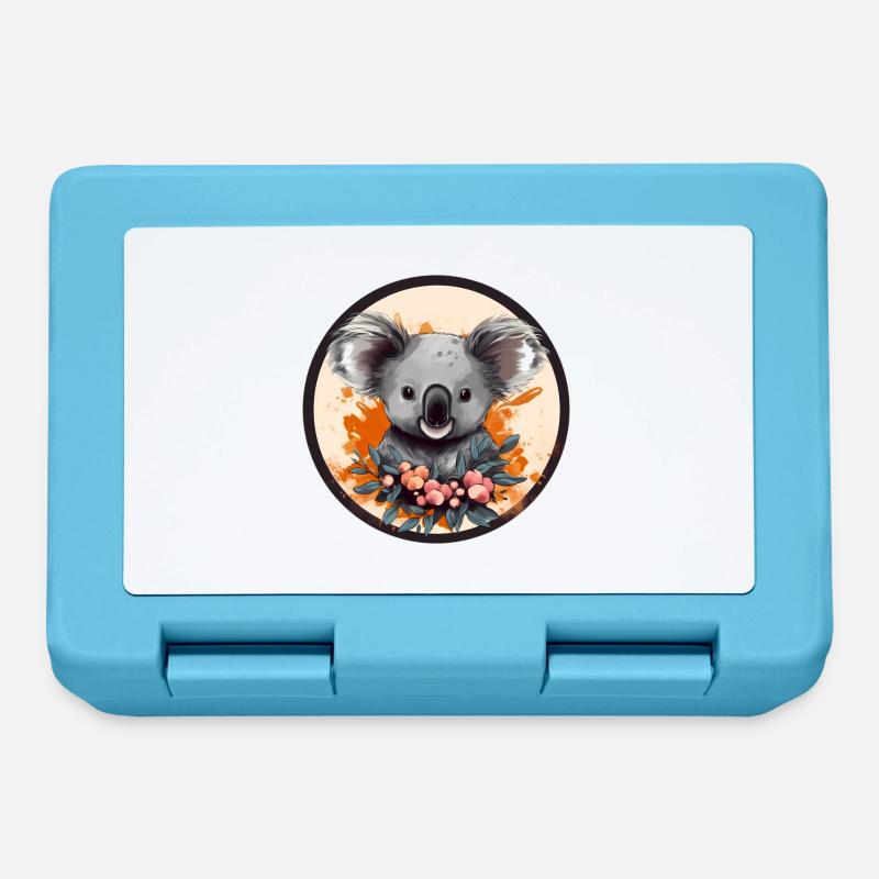 Cute koala - Lunchbox - sapphire blue