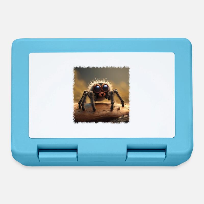 Cute spider - Lunchbox - sapphire blue