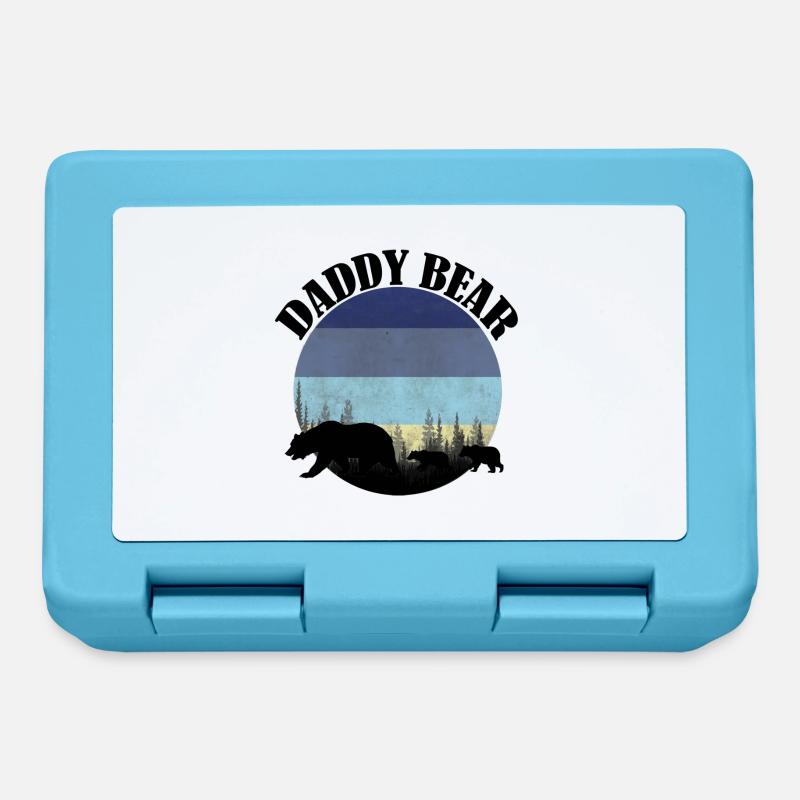 Daddy bear - Boîte à goûter - bleu saphir