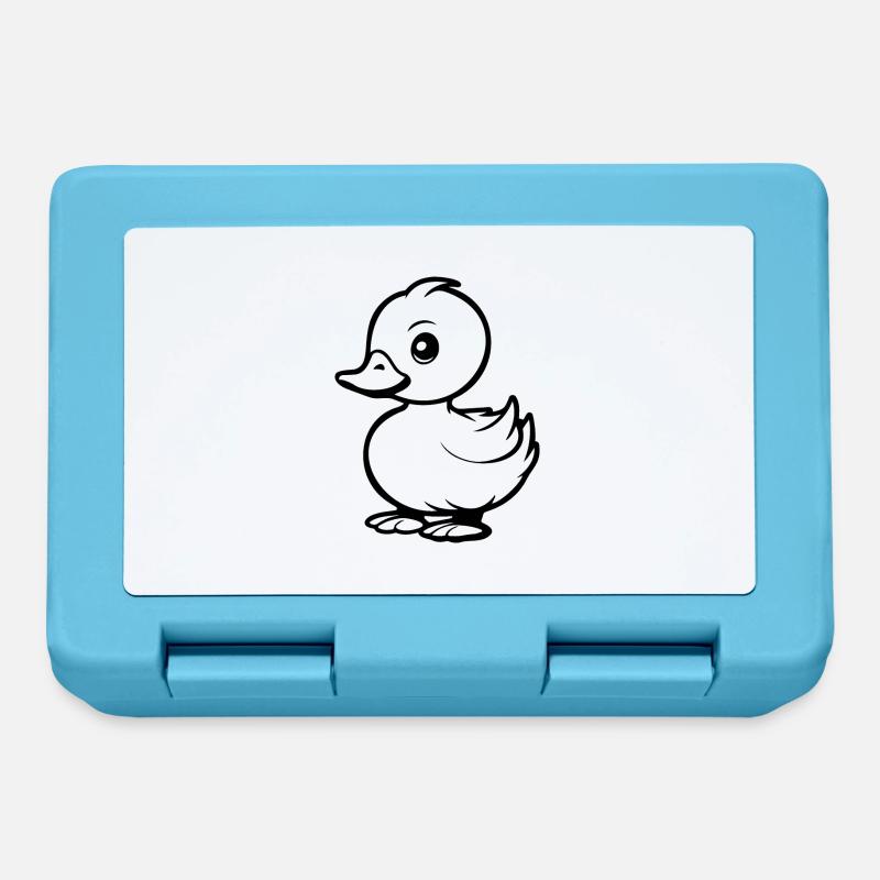 Canard Oiseaux Canards - Boîte à goûter - bleu saphir
