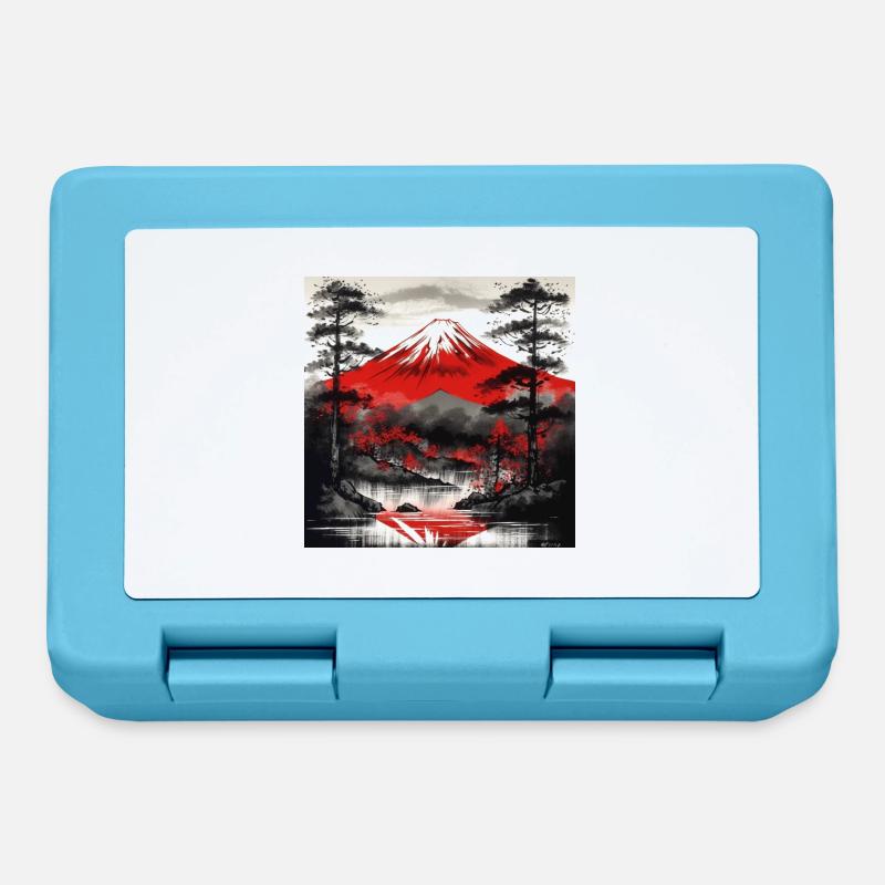 Mount Fuji and its magic - Lunchbox - sapphire blue