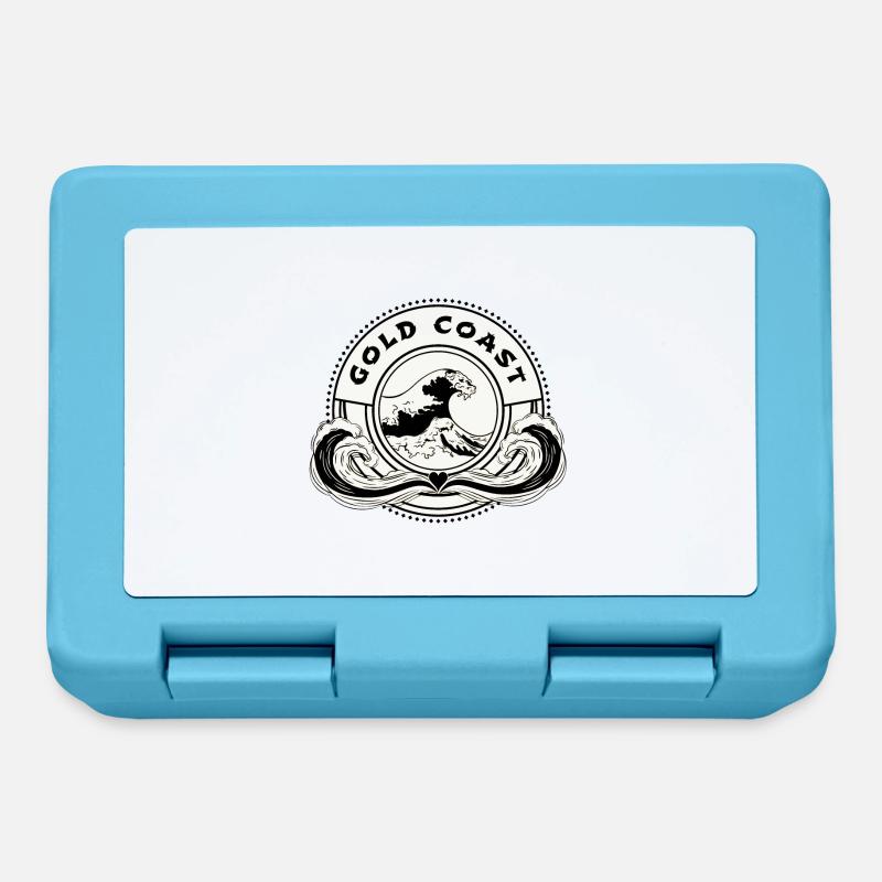 Gold Coast Australia Ocean Waves - Lunchbox - sapphire blue