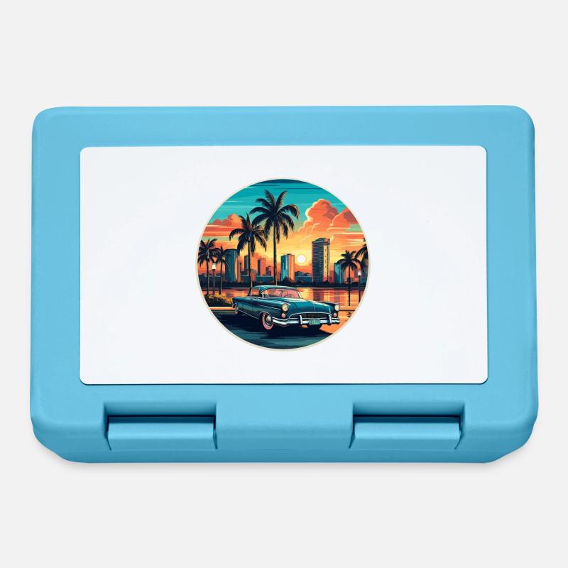 Cuba - Boîte à goûter - bleu saphir