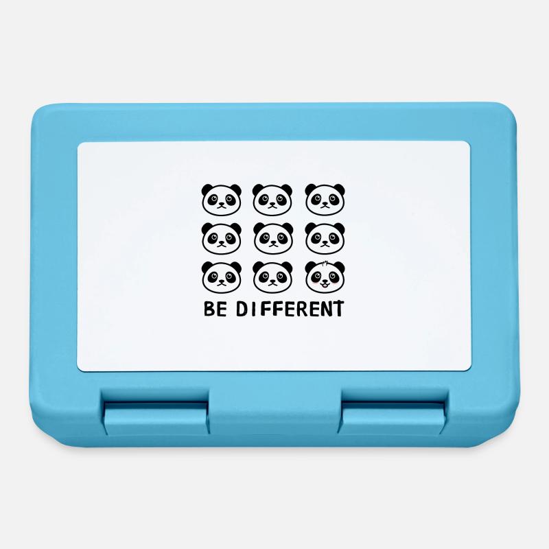 BE DIFFERENT Panda - Brotdose - Saphirblau
