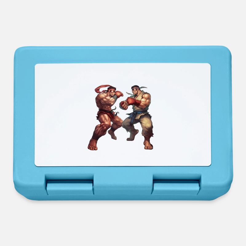 Conceptions dynamiques de style Streetfighter pour le combat - Boîte à goûter - bleu saphir