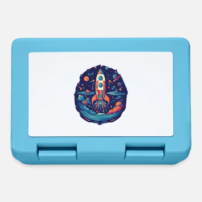 Whimsy Rocket: Aventure galactique! - Boîte à goûter - bleu saphir