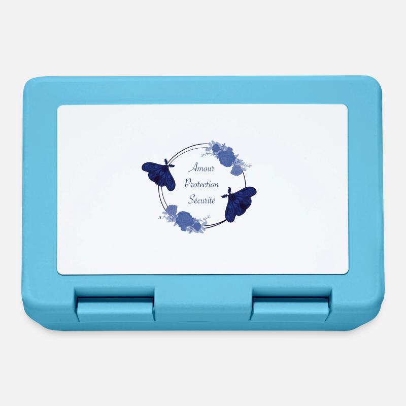 moth - Lunchbox - sapphire blue