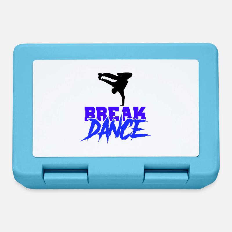 Break Dance - Boîte à goûter - bleu saphir