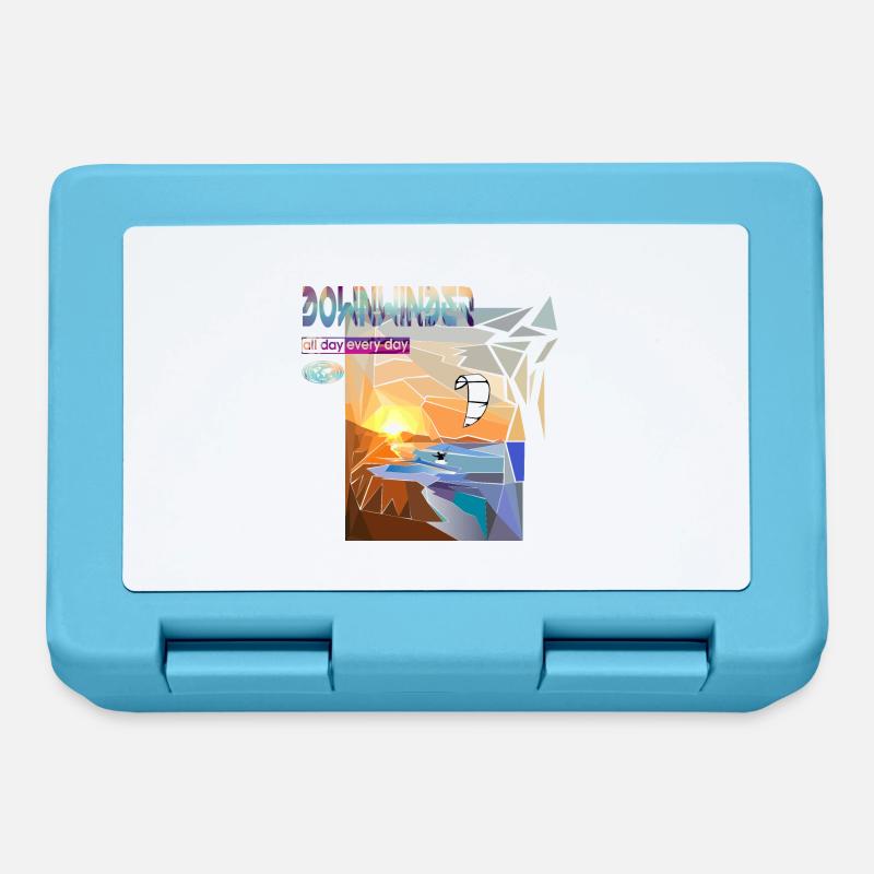 Cerf-volant downwinder - Boîte à goûter - bleu saphir