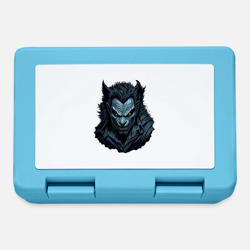 Loup-garou - Boîte à goûter - bleu saphir