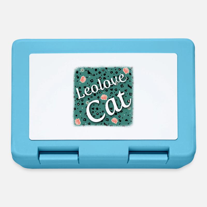 Chat Leolove - Boîte à goûter - bleu saphir