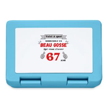 This Is What A Handsome 67-Year-Old Guy Looks Like - Lunchbox - sapphire blue - Front