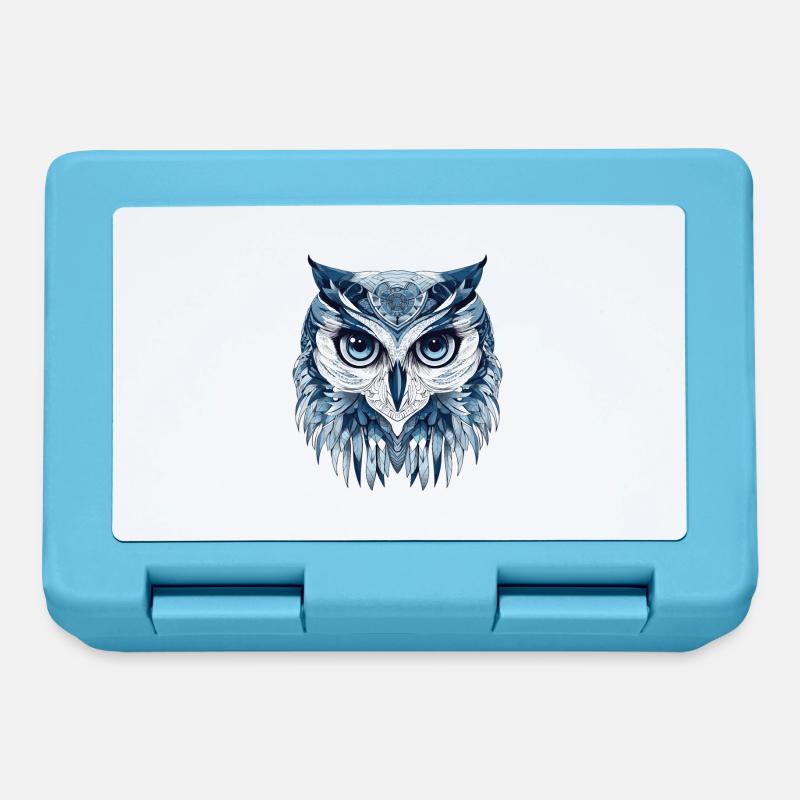 Owl Eule - Brotdose - Saphirblau
