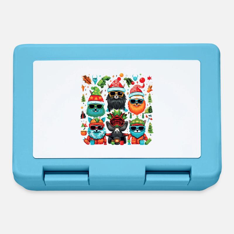 Pull de Noël moche - - Boîte à goûter - bleu saphir