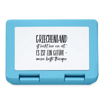 Lustiger Griechischer Spruch Griechenland Geschenk - Brotdose - Saphirblau - Vorne