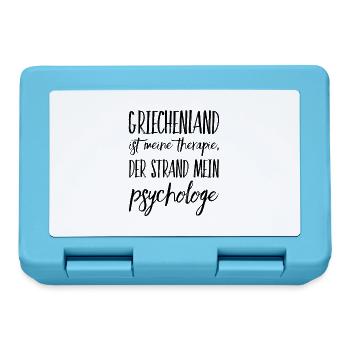 Lustiger Griechischer Spruch Griechenland Geschenk - Brotdose - Saphirblau - Vorne