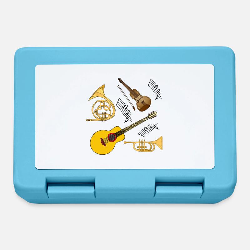 Instruments de musique - Boîte à goûter - bleu saphir