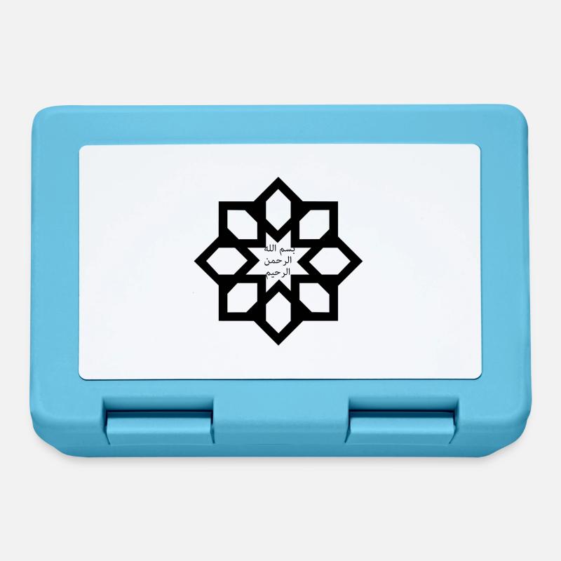 Star bismillah Ar Rahman Ar Rahim - Lunchbox - sapphire blue