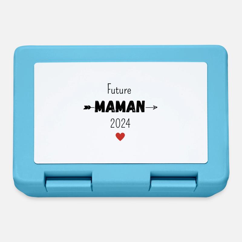 Future maman 2024 - Boîte à goûter - bleu saphir