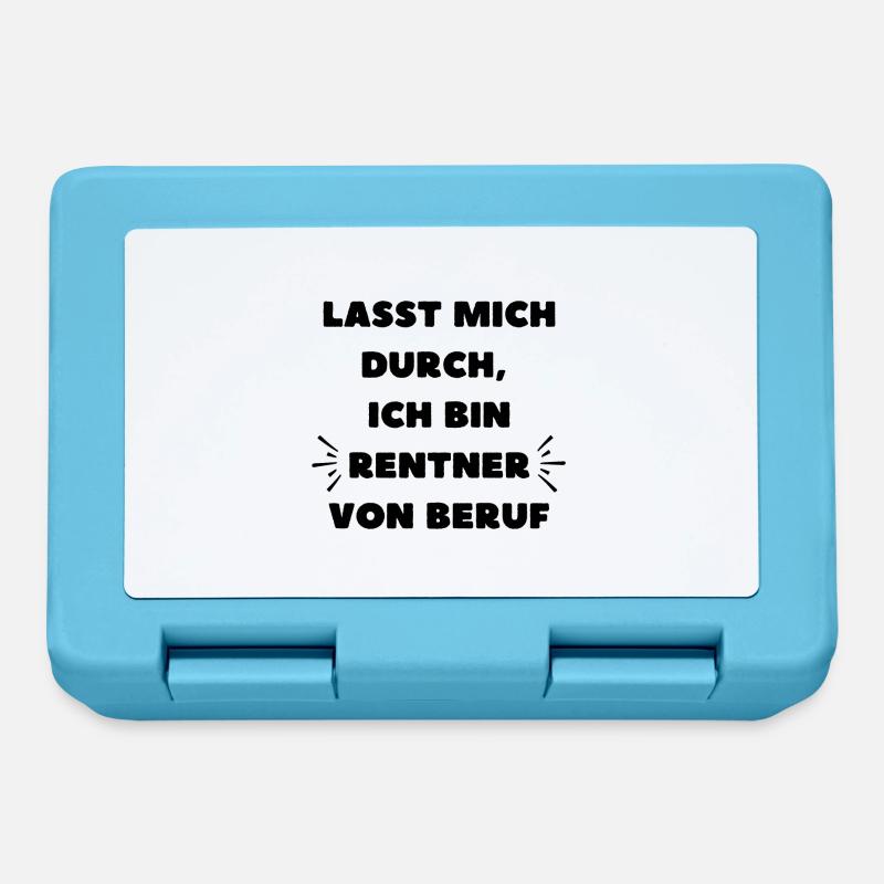 Ich bin Rentner von Beruf - Brotdose - Saphirblau