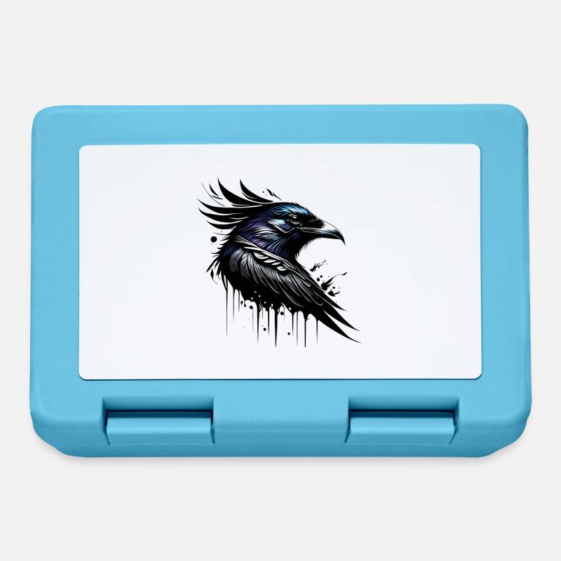 Corbeau - Boîte à goûter - bleu saphir