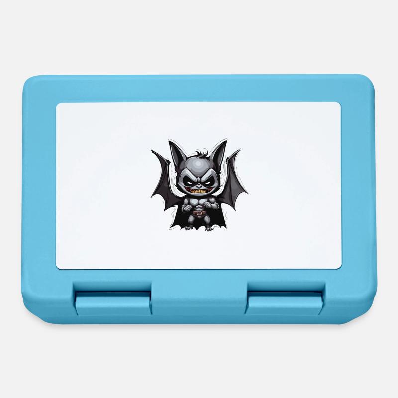 Fledermaus / Vampir / Dracula / Tier / Halloween - Brotdose - Saphirblau