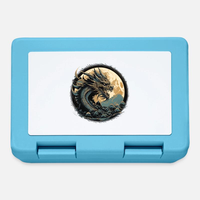 Ancient dragon - Lunchbox - sapphire blue