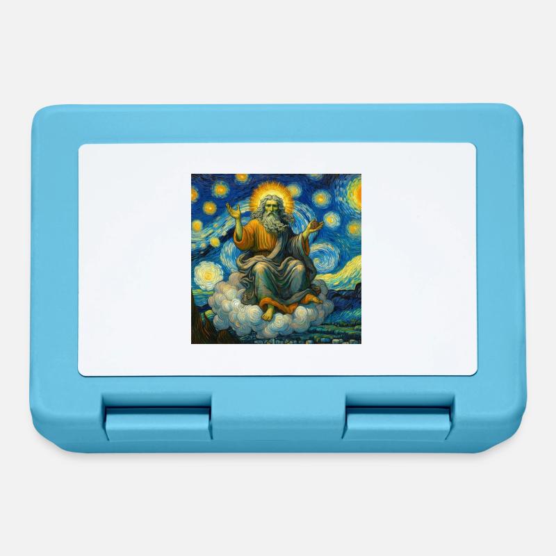 Dieu dans un Van Gogh - Boîte à goûter - bleu saphir