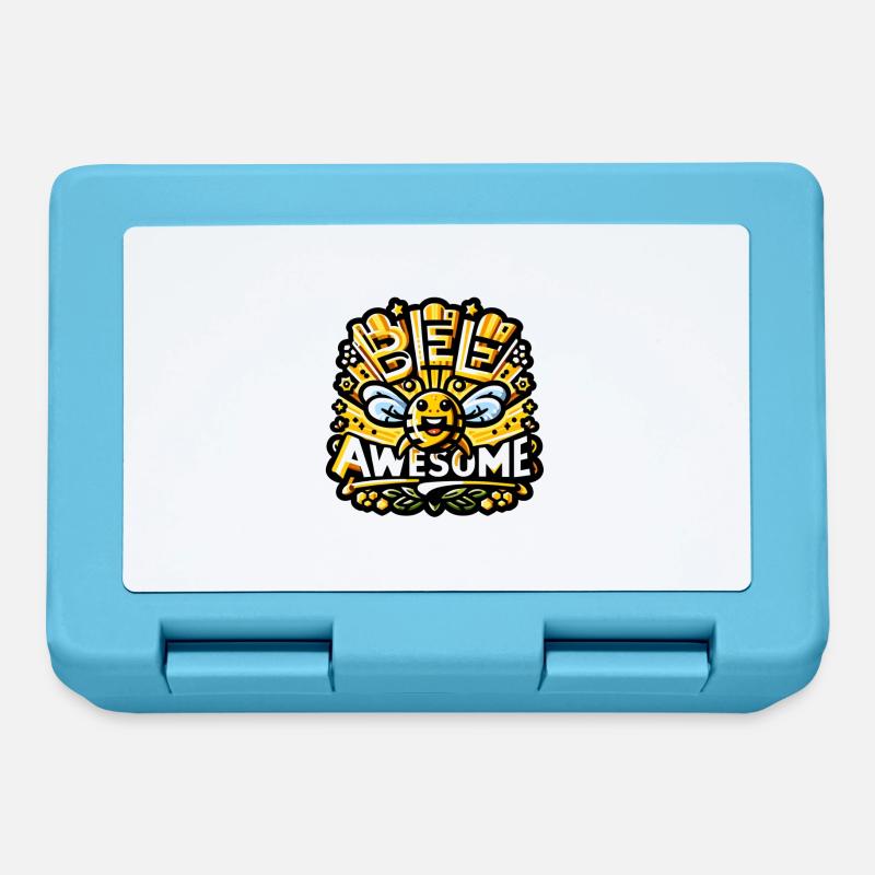 Bee Awesome. - Lunchbox - sapphire blue
