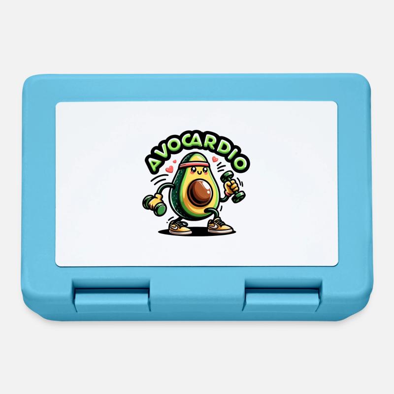 Avocardio - Boîte à goûter - bleu saphir
