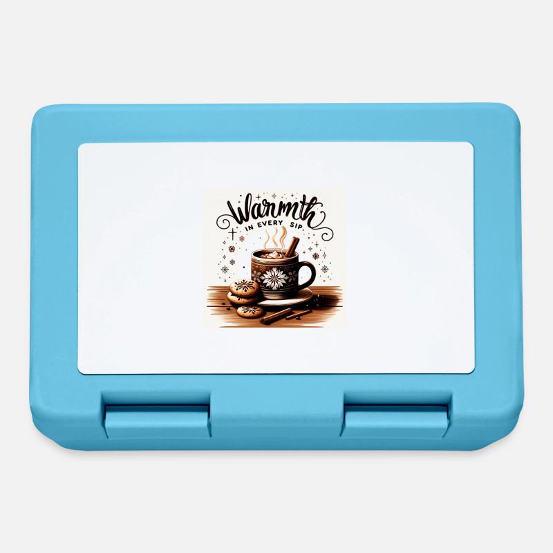 Warmth in every Sip - Lunchbox - sapphire blue