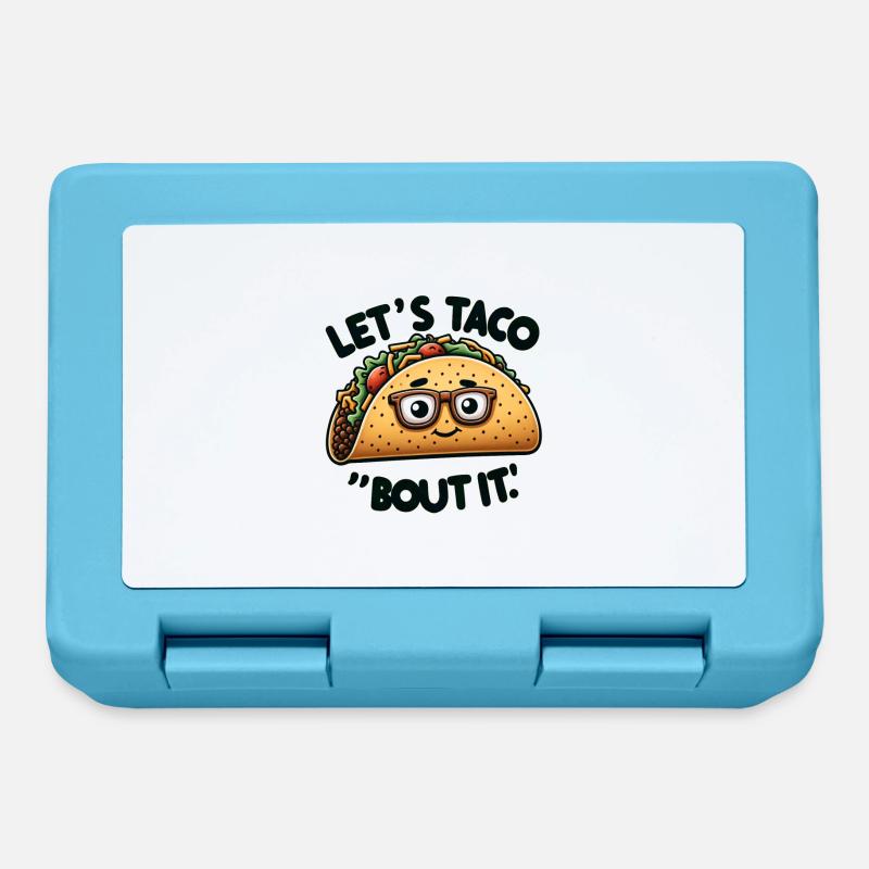 Lets Taco Bout It - Lunchbox - sapphire blue