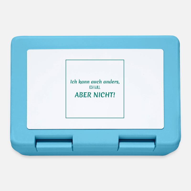 Funny funny sayings - I can do it differently - Lunchbox - sapphire blue