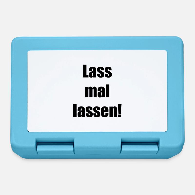 Lass mal lassen - Brotdose - Saphirblau