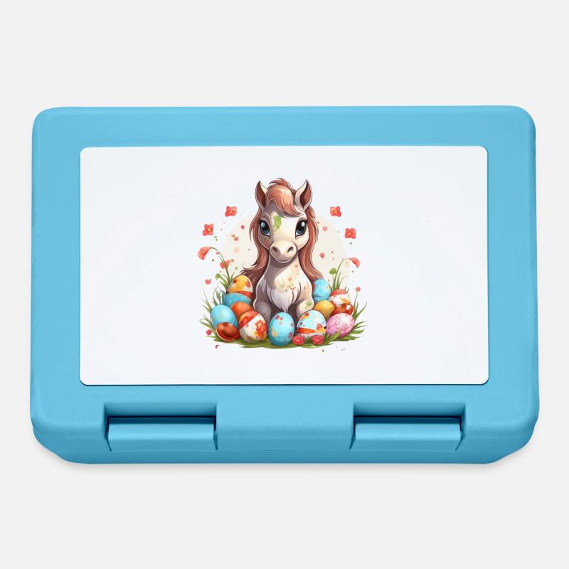 Easter eggs with bangs - Lunchbox - sapphire blue