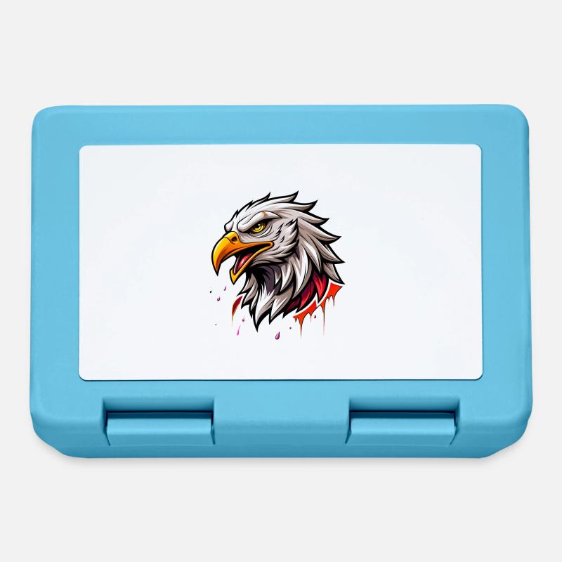 eagle head - Lunchbox - sapphire blue