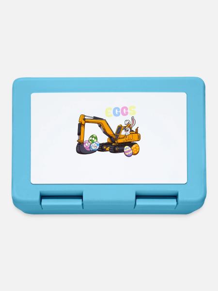 Eggscavator Oster-Wortspiel - Brotdose - Saphirblau