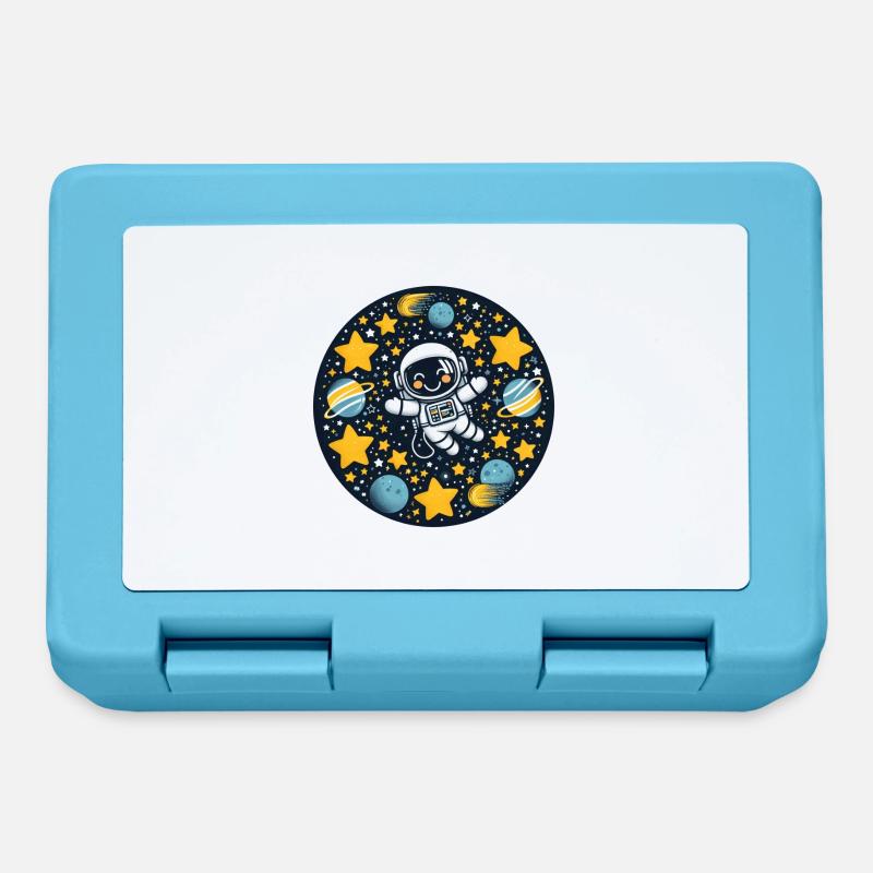 Astronaut kid in space - Lunchbox - sapphire blue