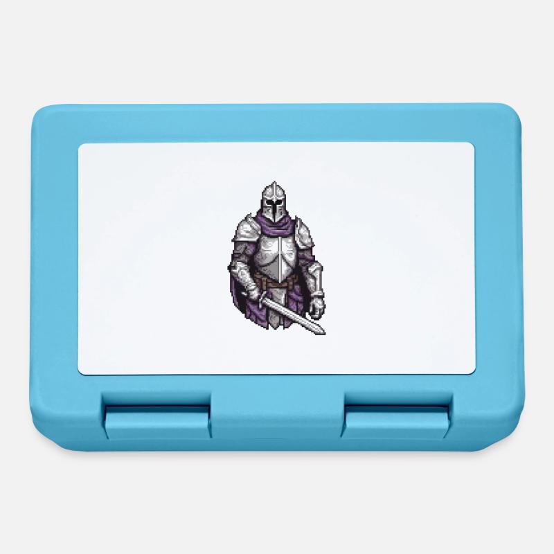 Pixel Paladin Valor - Lunchbox - sapphire blue