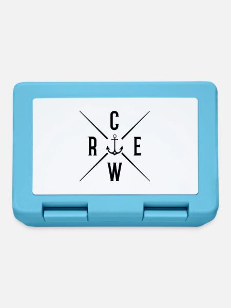 crew - Brotdose - Saphirblau