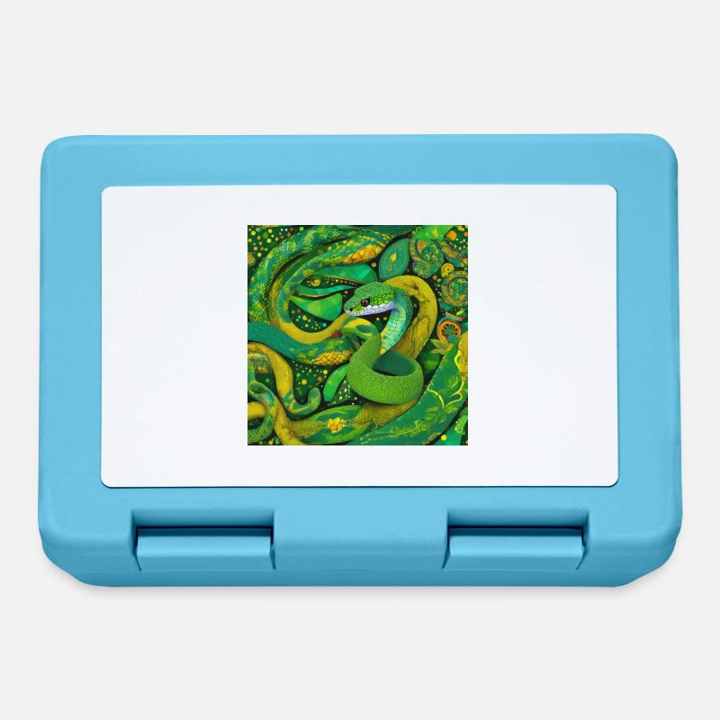 Serpent - Boîte à goûter - bleu saphir