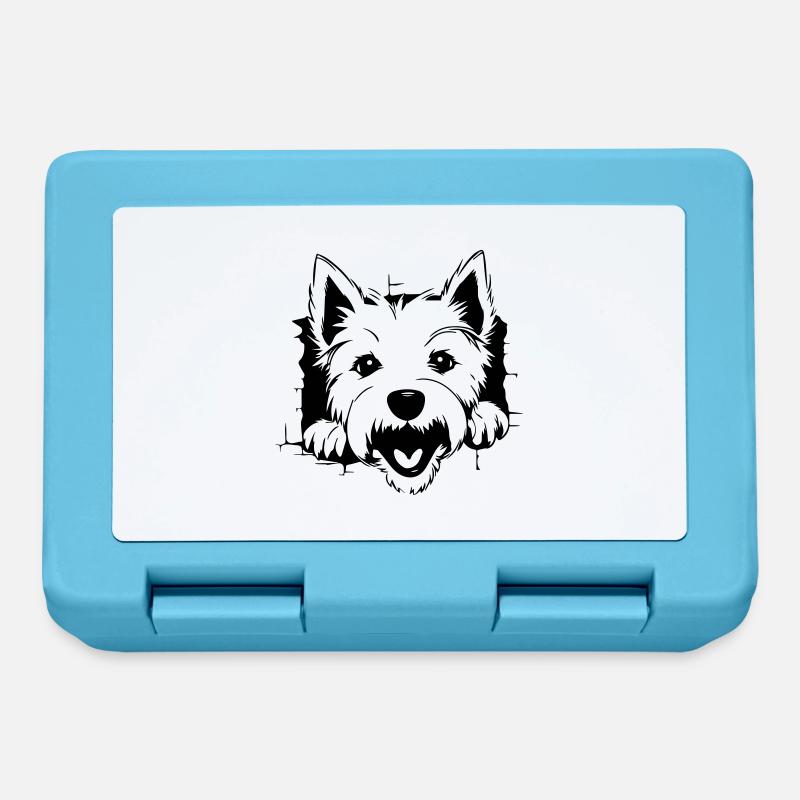 Terrier - Brotdose - Saphirblau