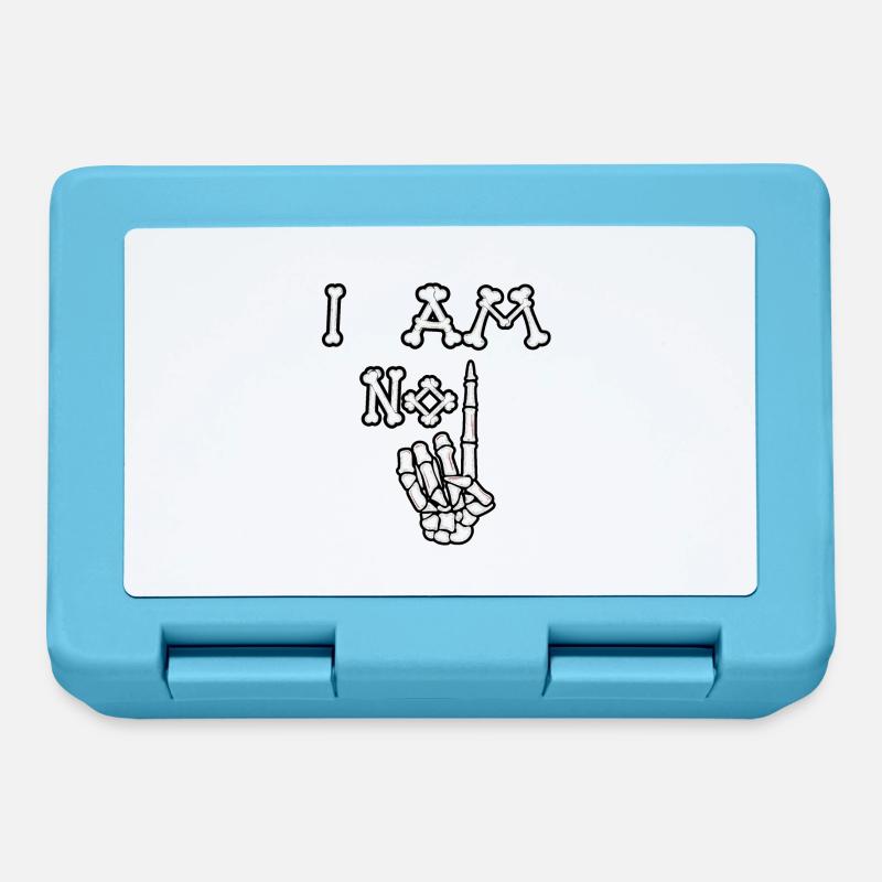 I Am No 1 Bones (Distressed) - Lunchbox - sapphire blue