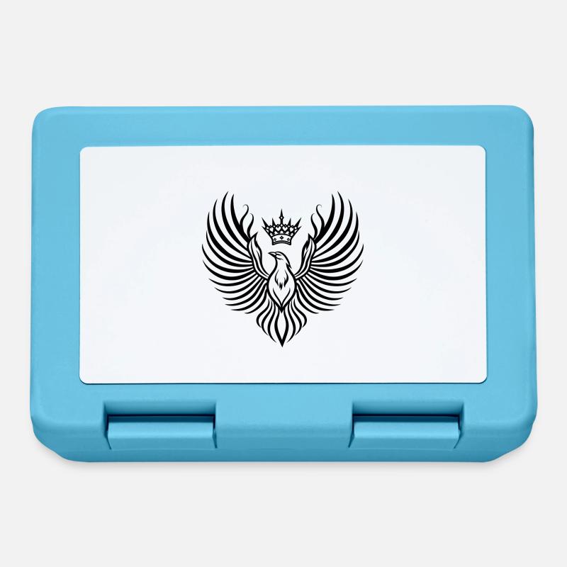 Phoenix with Floating Crown - Lunchbox - sapphire blue