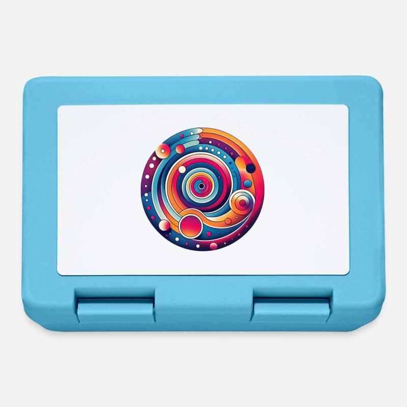 Psychedelic planet - Lunchbox - sapphire blue